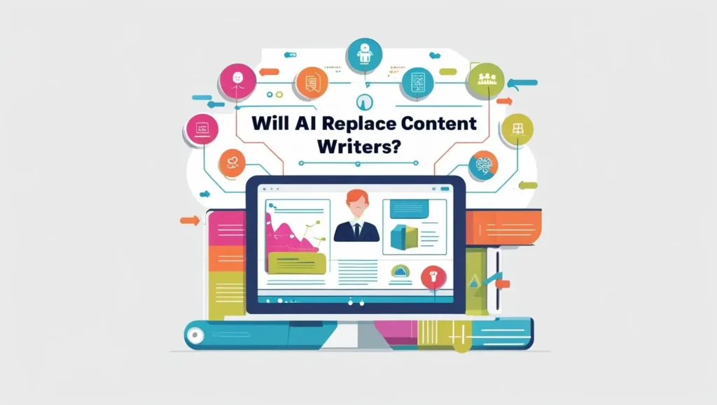A visual representation of AI's role in content writing.